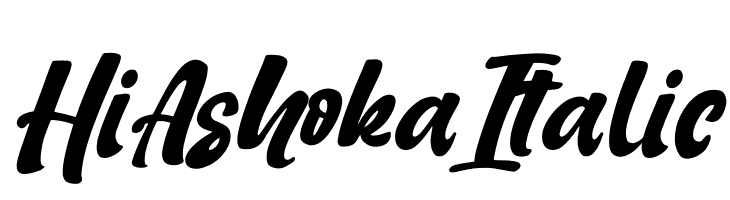 Hi Ashoka Italic  baixar fontes gratis