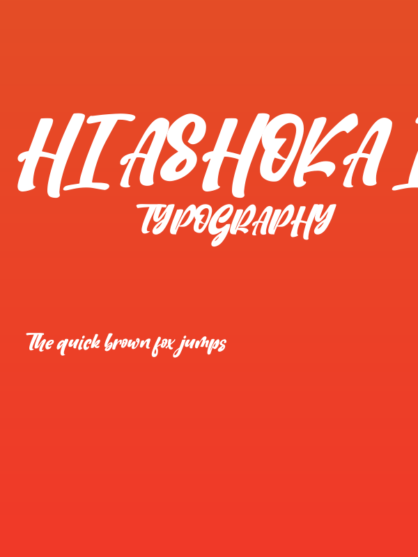 Hi Ashoka Italic Poster