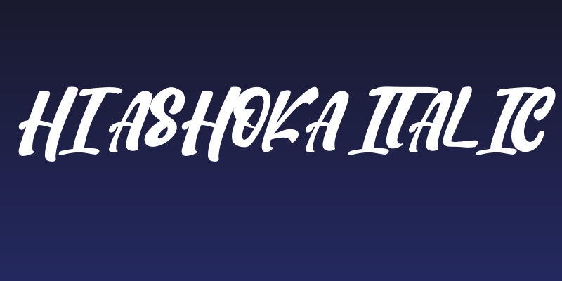 Hi Ashoka Italic Social Header