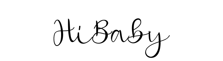 Hi Baby  नि: शुल्क फ़ॉन्ट्स डाउनलोड