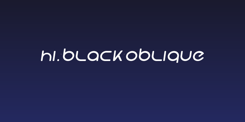 Hi. Black Oblique Social Header