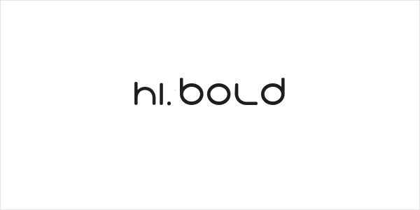 Hi. Bold Logo