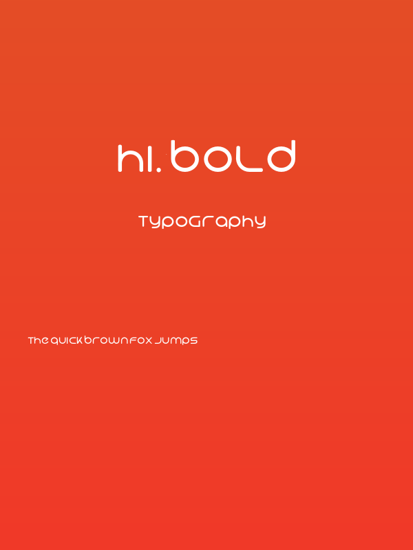 Hi. Bold Poster