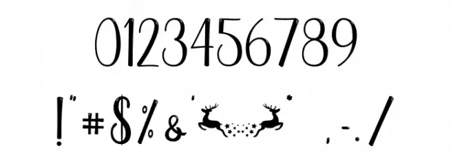 Hi Christmas - Personal Use Font OTHER CHARS