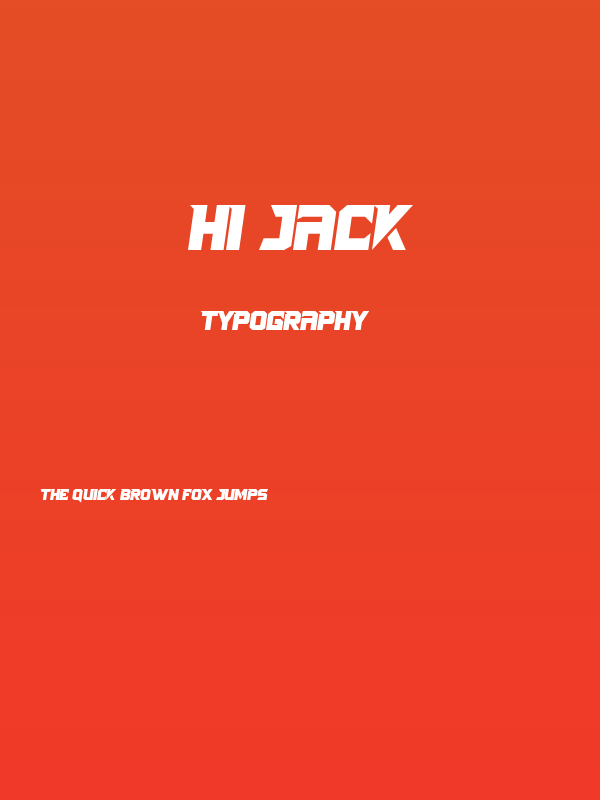 Hi Jack Poster