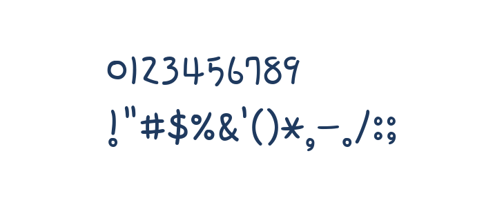Hi Melody Regular Other Characters