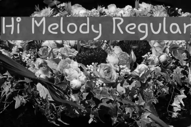 Hi Melody Regular Font examples