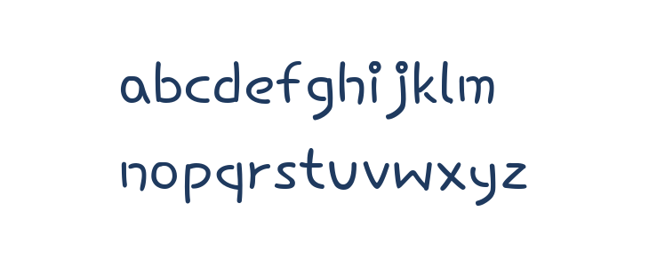 Hi Melody Regular Lowercase