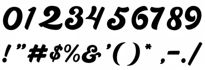 Hi Monday Font OTHER CHARS