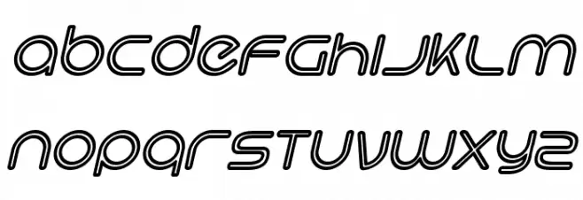 Hi. Outline Oblique Fuentes MAYÚSCULAS