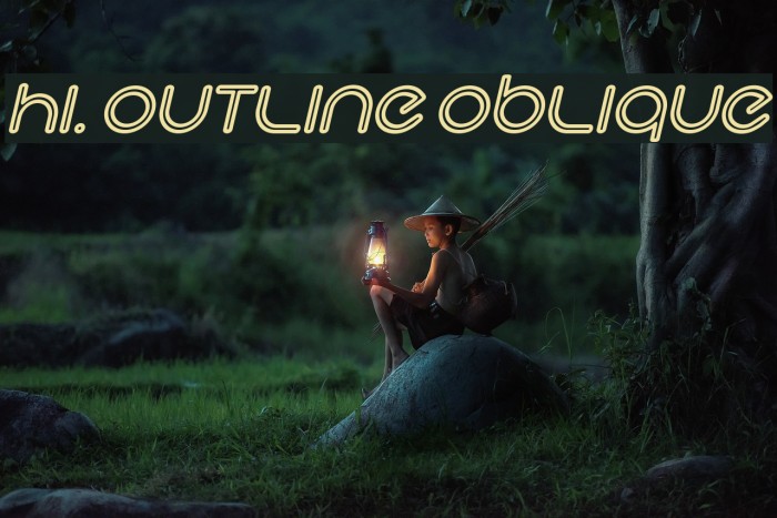 Hi. Outline Oblique Example 1