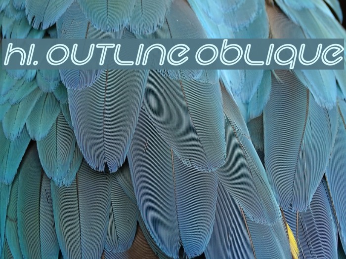 Hi. Outline Oblique Example 3