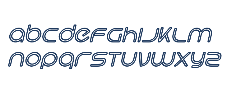 Hi. Outline Oblique Lowercase