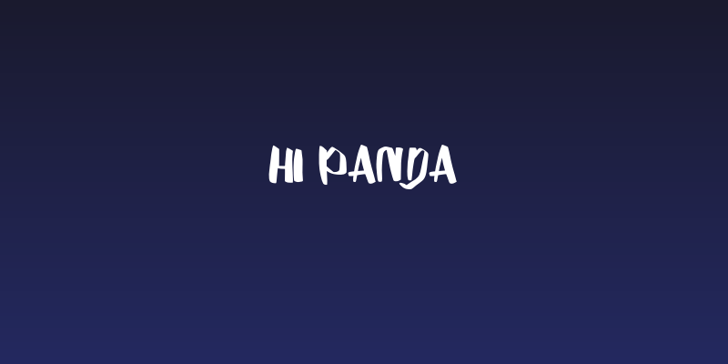 Hi Panda Social Header