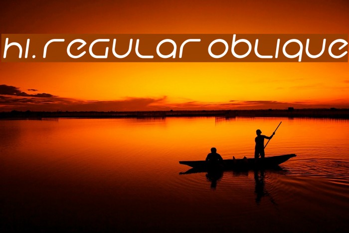 Hi. Regular Oblique Example 1