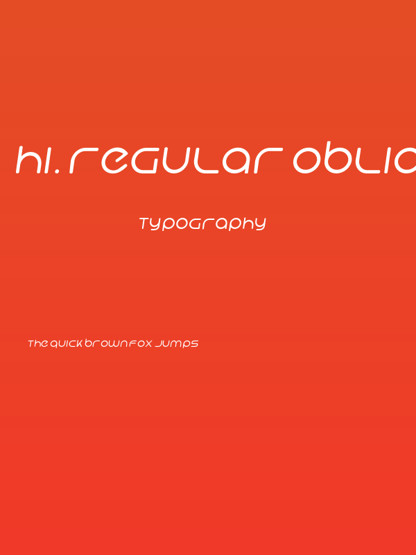 Hi. Regular Oblique Poster