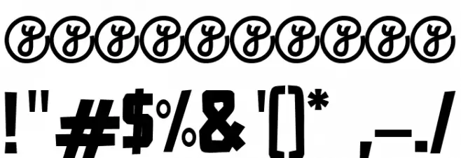 Hi TV DEMO Font OTHER CHARS