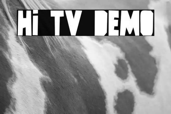 Hi TV DEMO 字体 examples