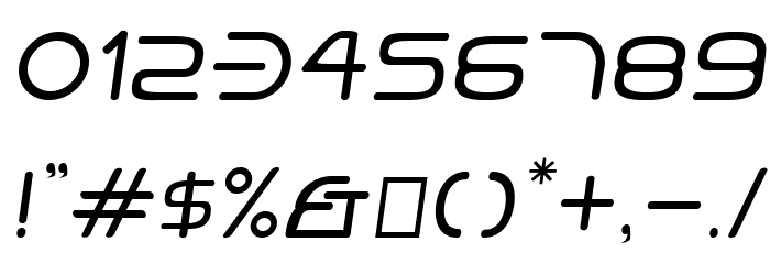 Hi. Tall Obl Font OTHER CHARS