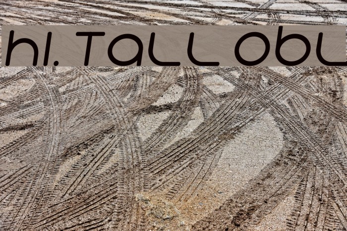 Hi. Tall Obl Font examples