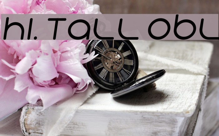 Hi. Tall Obl Font examples