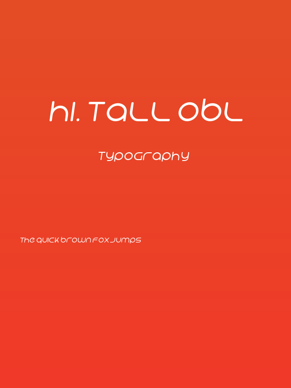 Hi. Tall Obl Poster