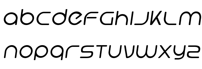 Hi. Tall Obl Font LOWERCASE