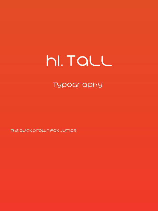 Hi. Tall Poster
