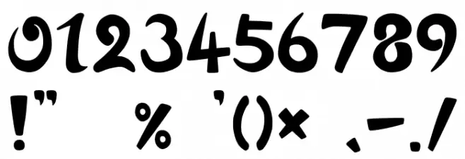 Hi,Aro-ra! Font OTHER CHARS