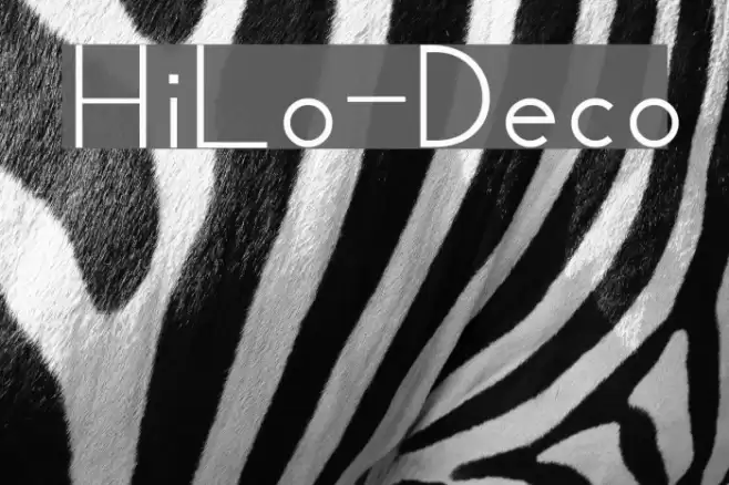 HiLo-Deco Font examples