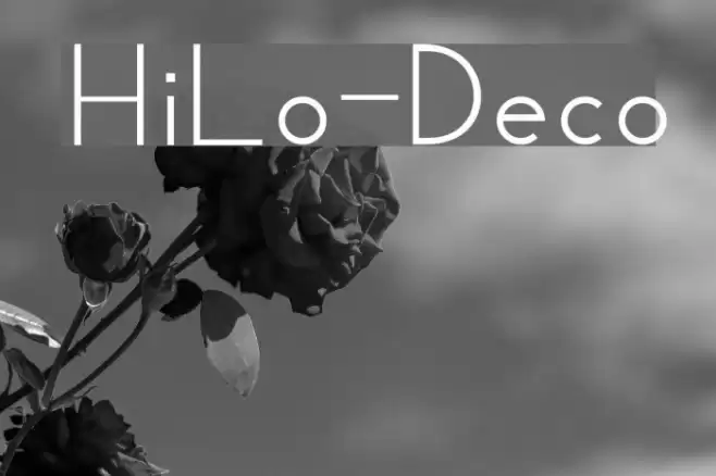HiLo-Deco Font examples