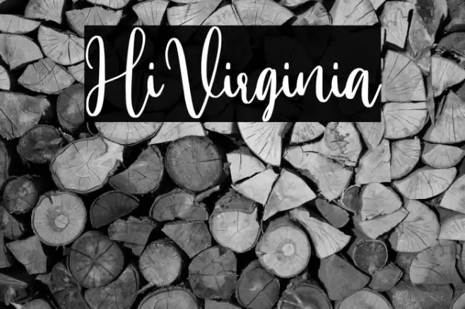 HiVirginia Font examples