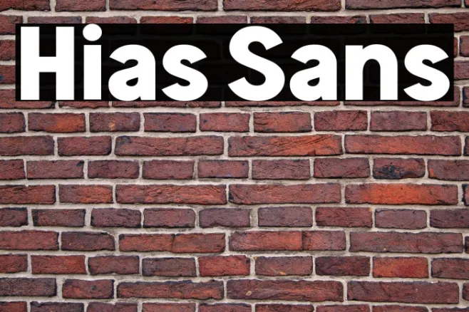 Hias Sans Example 1