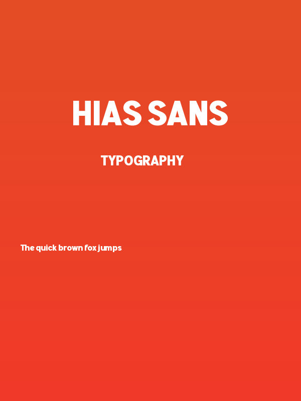 Hias Sans Poster