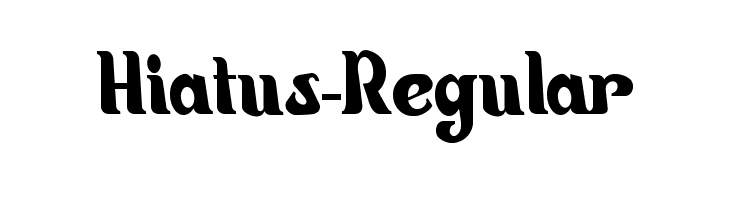 Hiatus-Regular  नि: शुल्क फ़ॉन्ट्स डाउनलोड