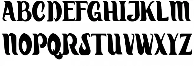 Hiatus-Regular Schriftart Groß