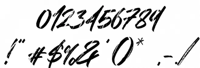 Hiatus Font OTHER CHARS