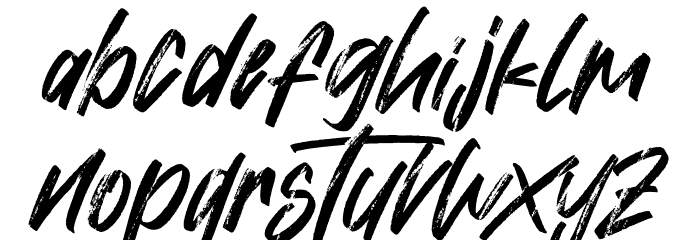 Hiatus Font LOWERCASE