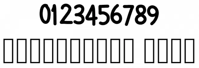 Hibernate Font OTHER CHARS