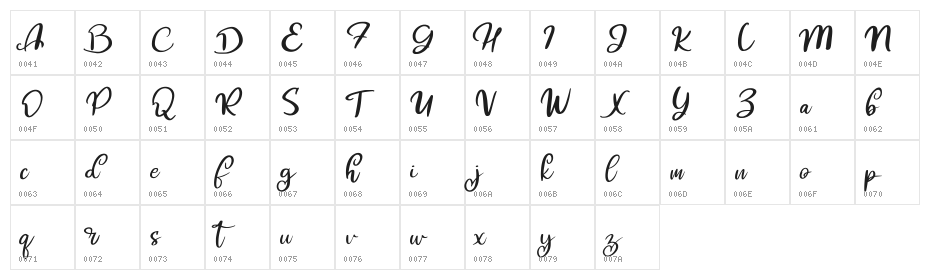 Hibes FREE Character Map