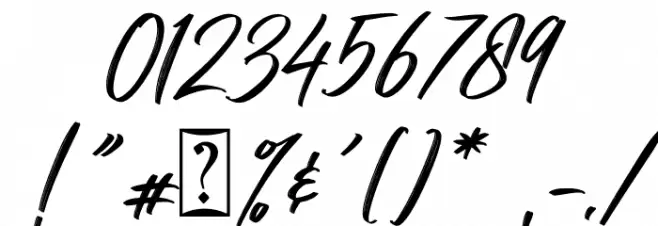 Hibrush DEMO Font OTHER CHARS