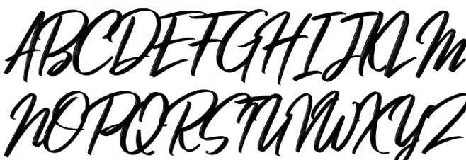 Hibrush DEMO Schriftart Groß