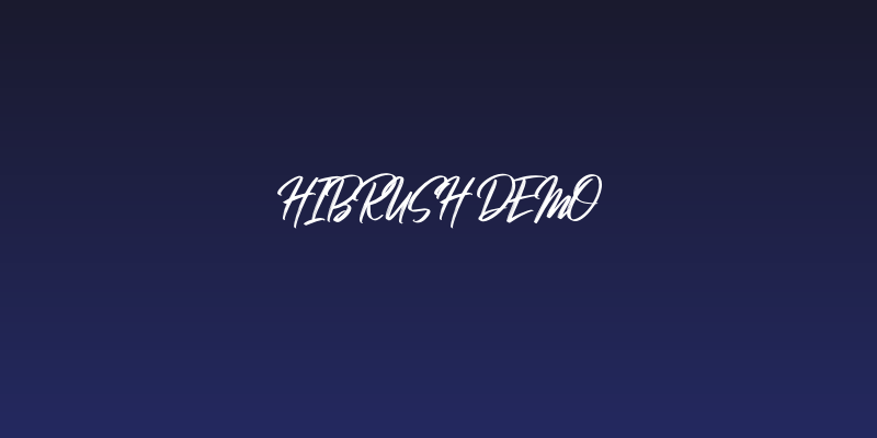 Hibrush DEMO Social Header