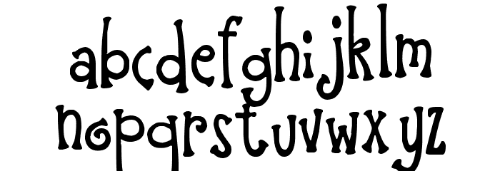 Hiccups Font LOWERCASE