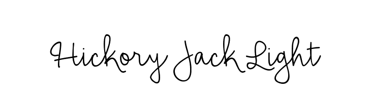 Hickory Jack Light Font