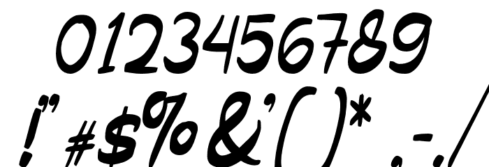 HicksarDEMO-Regular Font OTHER CHARS