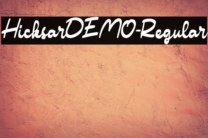HicksarDEMO-Regular Example 3