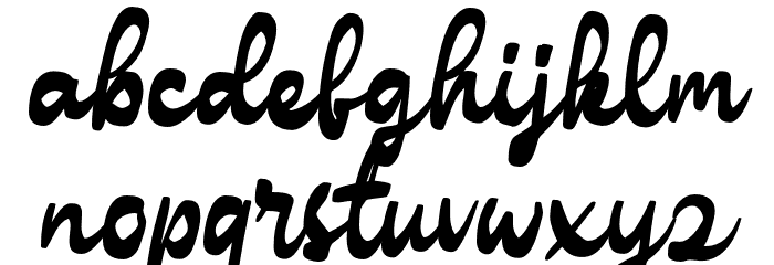HicksarDEMO-Regular Font LOWERCASE