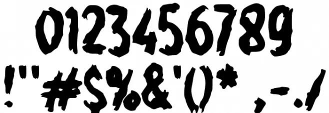 Hidan Font OTHER CHARS