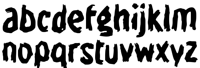 Hidan Font LOWERCASE